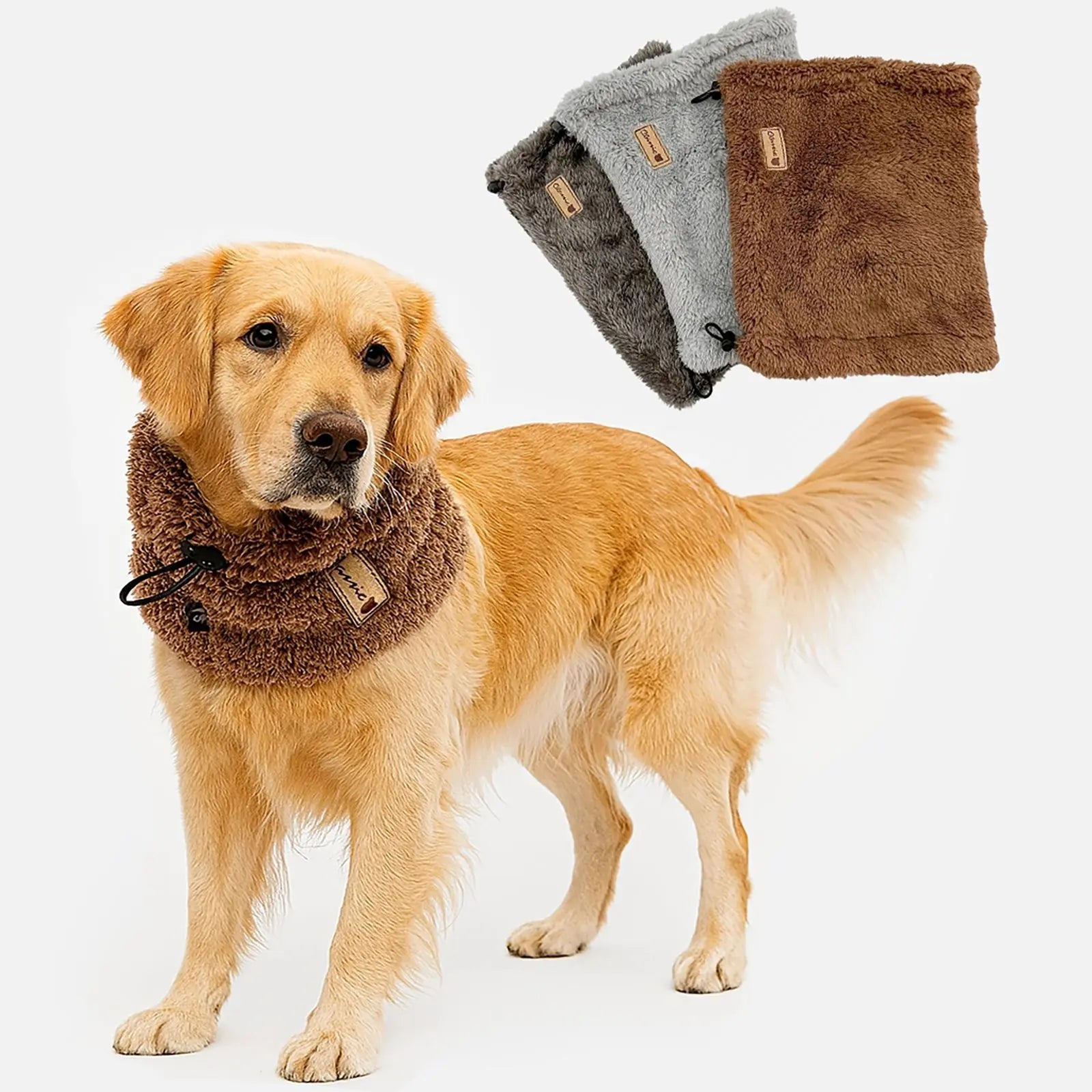 Dog Calming Headgear for Thunder Anxiety, Winter Warmth with Thick Adjustable Pet Earmuffs, Multi-Color Options Available